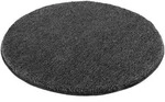 Kleine Wolke Badteppich Relax rund Rund 100 cm | anthrazit - grau