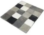 Kleine Wolke Badteppich Caro 55x65 cm | flanell - beige;grau