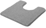 Kleine Wolke Badteppich Relax WC Vorleger 55x55 cm | grau - grau