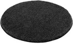 Kleine Wolke Badteppich Relax rund Rund 100 cm | schwarz - schwarz