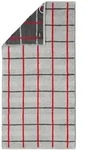 Caw&ouml; Handt&uuml;cher Noblesse Square Karo 1079 Handtuch 50x100 cm | platin - grau