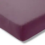 Estella Zwirnjersey Spannbetttuch 180x200 - 200x220 cm | aubergine - lila