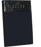 Curt Bauer Mako-Satin Spannbetttuch 140x200 cm | schwarz - schwarz