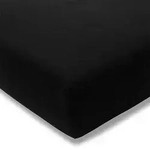 Estella Zwirnjersey Spannbetttuch 140x200 - 160x220 cm | schwarz - schwarz