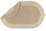 Rhomtuft Badteppich Exquisit Rund 80 cm | natur-jasmin - beige