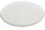 Kleine Wolke Badteppich Relax rund Rund 100 cm | polarweiss - wei&szlig;