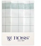 Ross 3er Pack Zwirn Halbleinen Geschirrt&uuml;cher Fadenkaro 50x70 cm | gr&uuml;n - gr&uuml;n