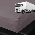BettwarenShop Spannbettlaken f&uuml;r LKW Truck Matratzen 60x200 cm | graphit - grau