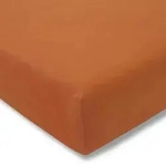 Estella Zwirnjersey Spannbetttuch 90x190 - 120x220 cm | terracotta - orange