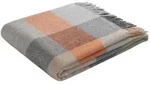 Biederlack Wollplaid Quito 130x170 cm | autumn - rot