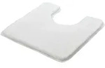 Kleine Wolke Badteppich Relax WC Vorleger 55x55 cm | polarweiss - wei&szlig;