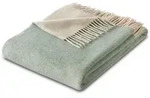 Biederlack Plaid Warm Shades, 80% Wolle, 20% Kaschmir 150x200 cm | salvia-creme -