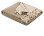 Biederlack Plaid Warm Shades, 80% Wolle, 20% Kaschmir 130x170 cm | natur-sand - beige