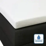 BettwarenShop wasserdichter Moltonschoner f&uuml;r Matratzentopper 140x200 cm, f&uuml;r 4-10