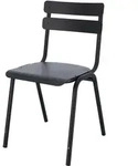 Stuhl One aus Aluminium, stapelbar, Retro Chic, schwarz, wetterfest f&uuml;r Outdoor