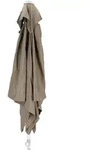 Sonnenschirm Elba eckig, Aluminiumgestell modern, taupe, 200 cm, mit Knickelement