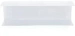 Wandregal Fleur aus Metall, modern und pulverbeschichtet, wei&szlig;, 80 cm Breite