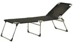 Gartenliege Amigo 40+ aus Aluminium, modern, 3-fach verstellbar, schwarz, wetterfest