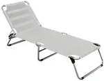 Gartenliege Amigo aus Aluminium, 3-fach verstellbar, modern, silbergrau,...
