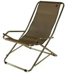 Gartensessel Dondolina aus Aluminium, modernes Design, taupe, wetterfest und...