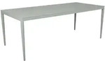 Gartenesstisch Bigby, aus Aluminium, modern, hellgr&uuml;n, rechteckig, 195x90 cm, f&uuml;r