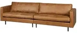 Sofa Rodeo Classic 3 Sitzer Lederoptik, modern klassisch, cognacbraun,...
