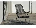 Gartensessel Spaghetti aus Aluminium von Fiam, Retro Chic Stil, schwarz,...