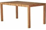 Gartenesstisch Manti Teakholz massiv, modern rechteckig, naturbraun, f&uuml;r 4&ndash;6