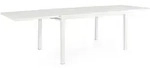 Gartenesstisch Pelagius aus Aluminium, ausziehbar und wetterfest, modern, wei&szlig;, f&uuml;r