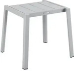 Gartenbeistelltisch Delia von Brafab aus Aluminium, modern, hellgrau, stapelbar,