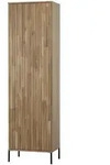 Schrank Gravure aus Eichenholz, modern skandinavisch, Natur, mit Push-to-Open-System