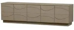 TV-Board Teo aus Kiefernholz, modernes Design mit 3D-Effekt, braun, 180 cm,