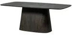 Esstisch Leah aus MDF-Holz, modern rechteckig, dunkelbraun, 200x105 cm, f&uuml;r 6&ndash;8