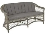 Gartenbank Kamomill von Brafab aus Rattan, klassisch gepolstert, natur, mit...