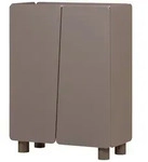 Highboard Root - Kiefernholz Truffel Braun, 100 cm
