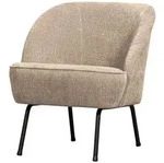 Sessel Vogue aus Chenille-Stoff, modernes Design, sandfarben, bequem gepolstert f&uuml;r