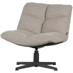 Drehsessel Vinny Boucl&eacute;, modern und drehbar, sandfarben, weiche Polsterung,