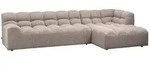 Chaiselongue Allure aus Melange-Stoff, modern und gepolstert, rechts, beige,