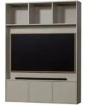 TV-Schrank Meggy Kiefer FSC, modern mit Push to Open, hellgrau, 160 cm, viel...