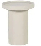 Beistelltisch Veluna - MDF & Holzfurnier Sand, &Oslash; 40 cm