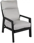 Gartensessel Slide von Brafab aus Aluminium und Stoff, modern und gepolstert,