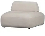 Sessel Sterck aus Jacquard-Stoff, bewegliche R&uuml;ckenlehne, modern, Sand &ndash; besonders