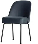 Esszimmerstuhl Vogue aus Samt, modern gepolstert, blau, elegantes Design f&uuml;r...