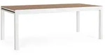 Gartentisch Elias ausziehbar, modernes Polywood-Design, wei&szlig; natur, f&uuml;r 8&ndash;10