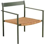 Gartensessel DK mit Armlehne aus Aluminium und Kunstrattan, modern skandinavisch,