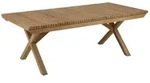 Gartencouchtisch Julita aus Teakholz, modern massiv, rechteckig in Natur, 140 cm von