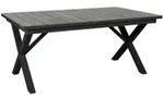 Gartenesstisch Hillmond von Brafab aus Aluminium und HPL, modern, schwarz,...
