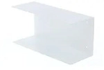 Wandregal Fleur aus Metall, modern und pulverbeschichtet, Wei&szlig;, 50 cm breit,...