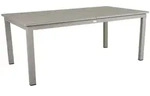 Gartenesstisch Lomma aus Aluminium, modern ausziehbar, Taupe, f&uuml;r 8-10 Personen