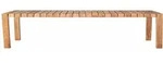 Gartenbank Manti aus Teakholz, modern massiv, natur, 152 cm,...